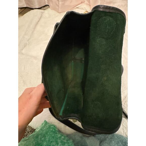 Vintage 1980s Coach Green Bag USA Made Crossbody - Picture 11 of 16